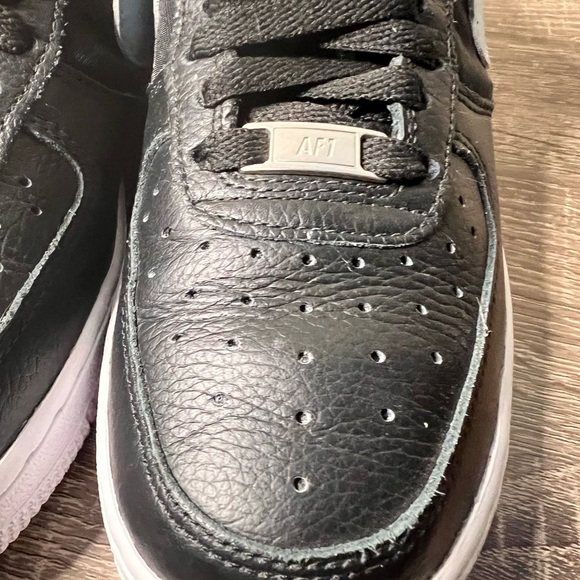 Nike Air Force 1 FM Customized Black Light Blue and White Sneakers Very Clean - Picture 8 of 15